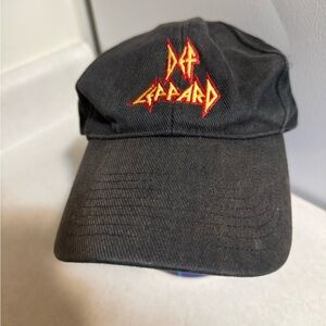 Def Leppard 2015 Black yellow red Embroidered Baseball Hat unisex‎